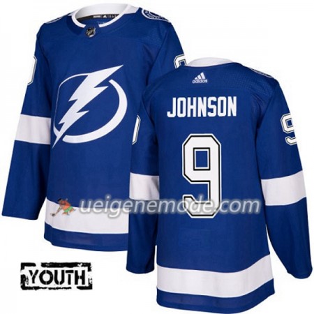 Kinder Eishockey Tampa Bay Lightning Trikot Tyler Johnson 9 Adidas 2017-2018 Blau Authentic